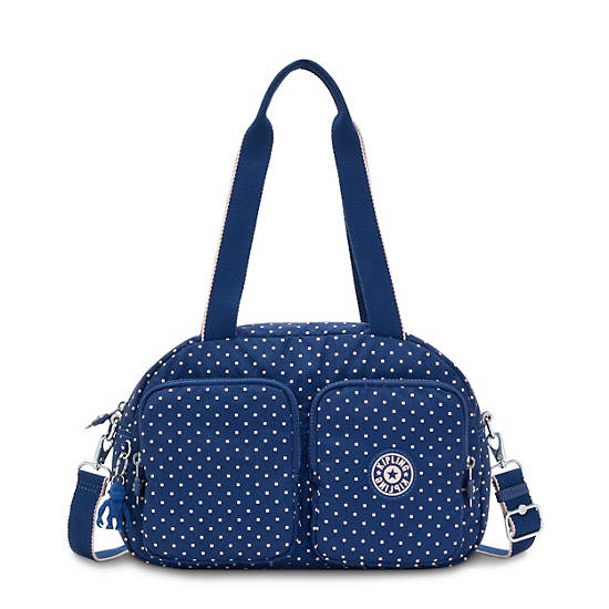 Kipling Cool Defea Klasik Printed Omuz Çantası Mavi | TR 1826KO